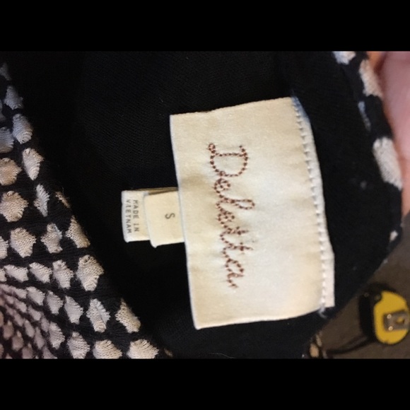 Anthropologie Deletta Cross Back Peplum Top - Picture 3 of 6